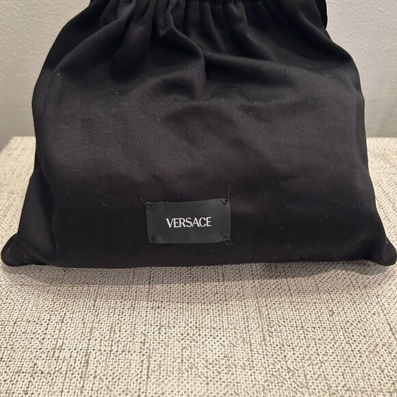 Versace La Medusa Quilted Tweed & Leather Logo Bag - Picture 13 of 13